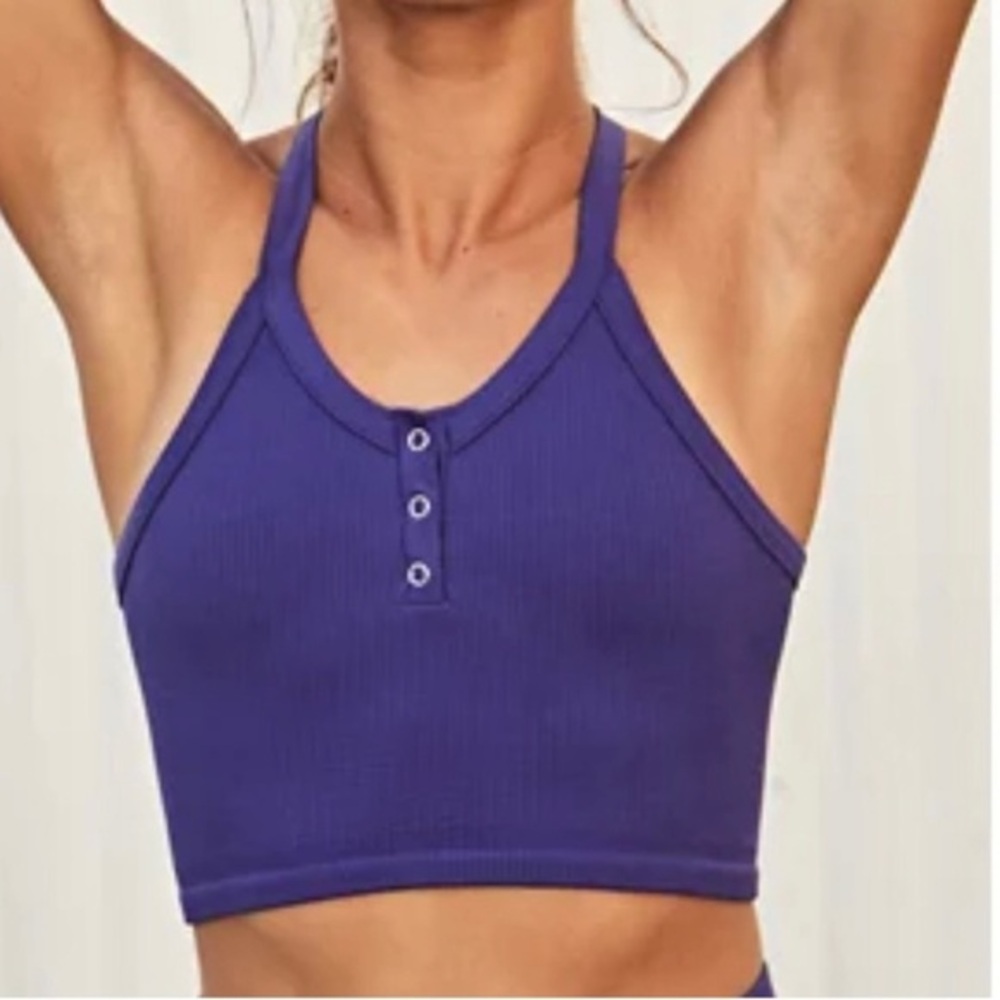 🆕 Free People Movement Free Throw‎ Henley - Picture 3 of 6